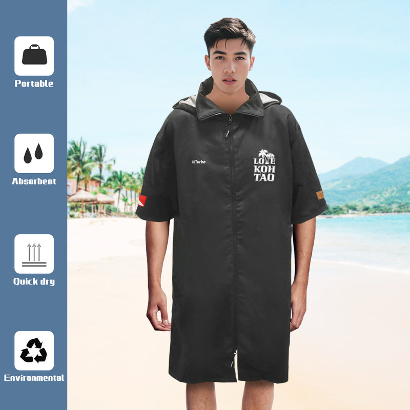 【Koh Tao】HiTurbo Dive maps microfiber zipperd robe