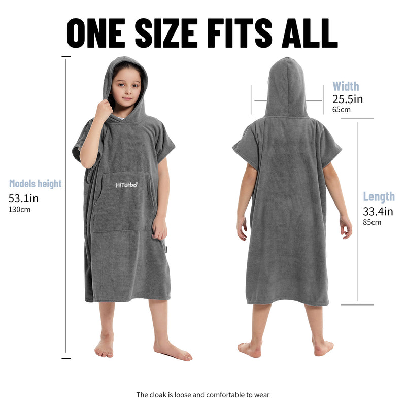 Surf Beach Changing Towel With Hood, Super Absorbent Microfiber Swim Robe  Poncho for Men Women Bath Shower Pool 